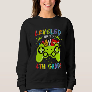 Sweatshirt Jusqu'À La 4E Année Gamer Retour À L'École Premièr