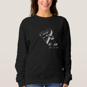 Sweatshirt Jusqu'à la mort bachelorette noir et blanc T-shirt