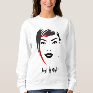 Sweatshirt Just A Girl cheveux roux