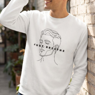 Sweatshirt Just Breathe Sweat-shirt blanc   Ligne épurée