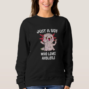 Sweatshirt Juste Un Garçon Qui Aime Les Axolotls Salamandre M