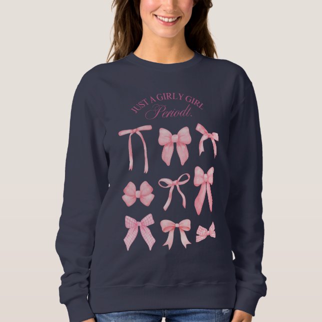Sweatshirt Juste une fille (Devant)