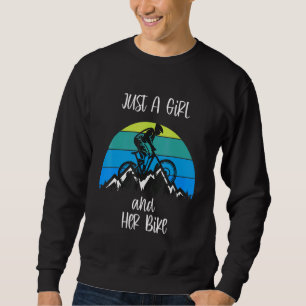 Sweatshirt Juste Une Fille Et Son Vélo De Chemise