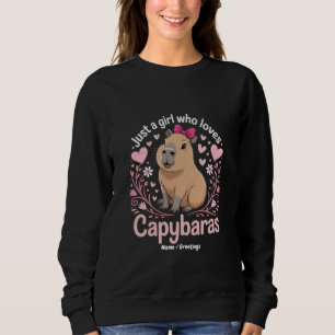 Sweatshirt Juste une fille qui aime Capybaras drôle mignon ca