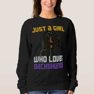 Sweatshirt Juste une fille qui aime Dachshunds Chien 1