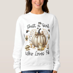 Sweatshirt Juste Une Fille Qui Aime La Saison Automnale Cosy 