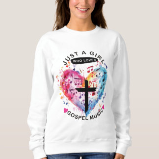 Sweatshirt Juste une fille qui aime le t-shirt de musique gos