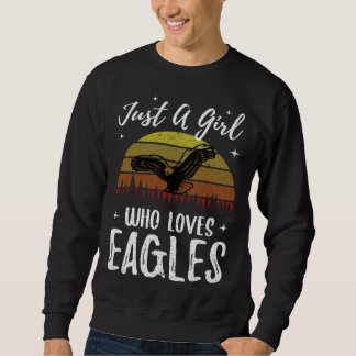 Sweatshirt Juste une fille qui aime les aigles pour un aigle