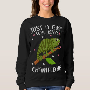 Sweatshirt Juste Une Fille Qui Aime Les Chameleons Pour Les F