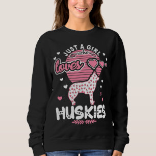 Sweatshirt Juste Une Fille Qui Aime Les Huskies Drôle Mari Si
