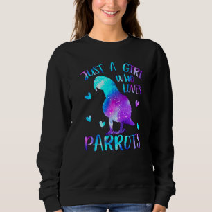 Sweatshirt Juste Une Fille Qui Aime Les Perroquets Oiseaux Am