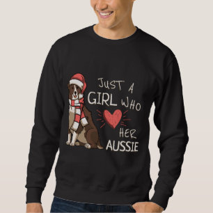 Sweatshirt Juste Une Fille Qui Aime Son Chien Berger Australi