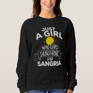 Sweatshirt Juste une fille qui aime Sunshine & Sangrias Party