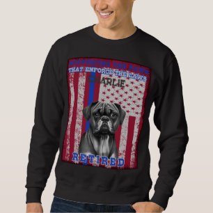 Sweatshirt K-9 Vétérinaire Boxer Travailler Chien Personnalis