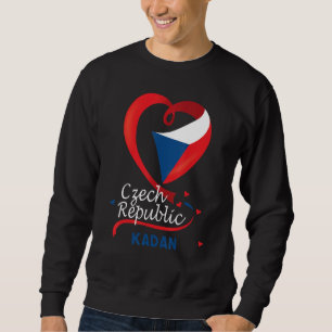 Sweatshirt Kadan République Tchèque Drapeau Cardiaque Lion Ti
