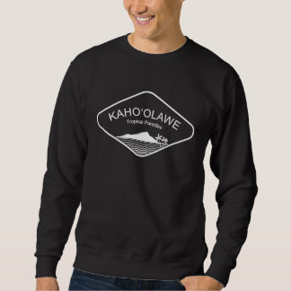 Sweatshirt Kahoolawe Tropiques Plage Palmier Volcan Hawaï So