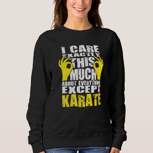 Sweatshirt Karate Karate Design (Devant)