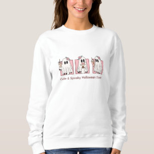 Sweatshirt Kawaii Halloween rose - mignet et Éffrayant