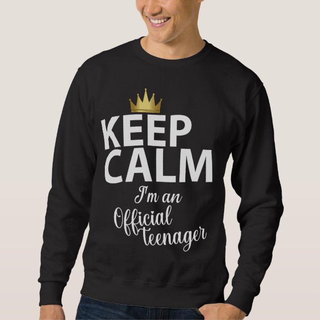 Sweatshirt keep calm  (Devant)
