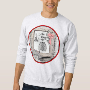 Sweatshirt Keeshond Noël hiver fenêtre Peinture Chien Art