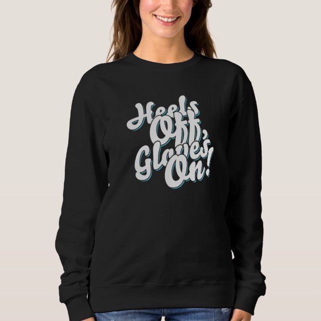 Sweatshirt Kickboxer Tire Les Gants Sur (Devant)