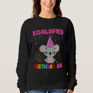 Sweatshirt Kids Cute Coalafied Birthday Girls Koala Bear Ki