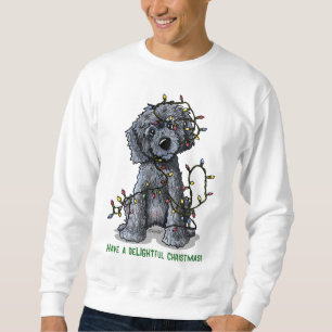 Sweatshirt KiniArt Black Doodle Délice de Noël