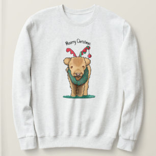 Sweatshirt KiniArt Highland Cow Noël