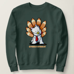 Sweatshirt KiniArt Westie de Thanksgiving