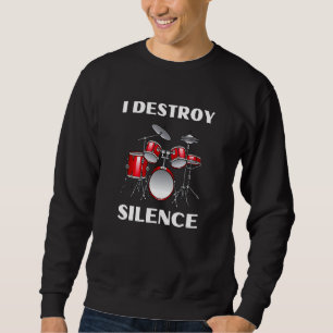 Sweatshirt Kit tambour Percussionniste Drummer Citation Vêtem