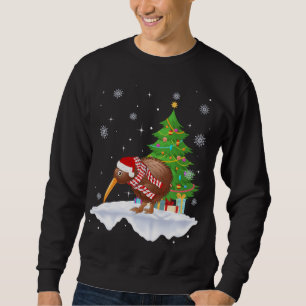 Sweatshirt Kiwi Oiseau Amant Cadeau Santa Hat Kiwi Noël