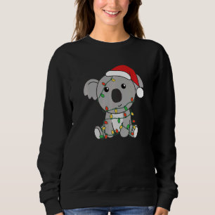 Sweatshirt Koala Joyeux Noël Animaux d'hiver Koalas Christ