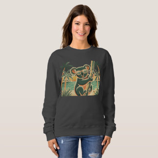 Sweatshirt Koala se détendant sur la plage – Ambiance estival