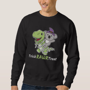 Sweatshirt Koala Trick Rawr Treat T-rex costume maman
