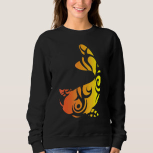 Sweatshirt Koi Poisson Artwork Tatouage Tribal Gard Japonais