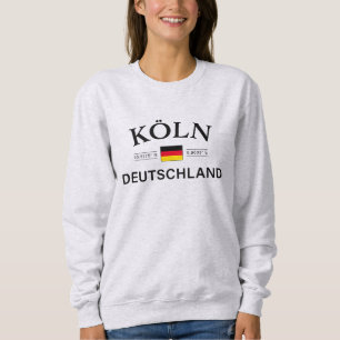 Sweatshirt Koln (Cologne) Deutschland coordonne allemand