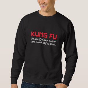 Sweatshirt kung fu l'art du pliage des vêtements