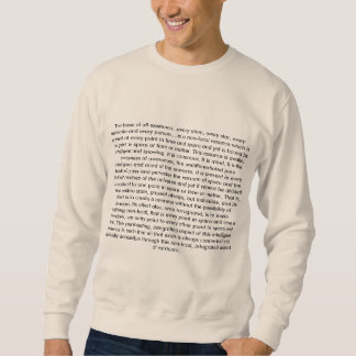 Sweatshirt La base de toute l'existence