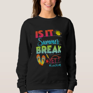Sweatshirt La Dame De Déjeuner Est Il Pause Été Pourtant De L
