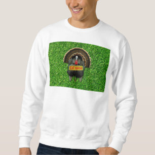 Sweatshirt La dinde fière de SlipperyJoe mange du jambon roug