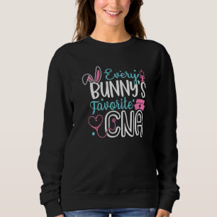 Sweatshirt La Favorite De Chaque Lapin CNA Bunny Nurse Funny