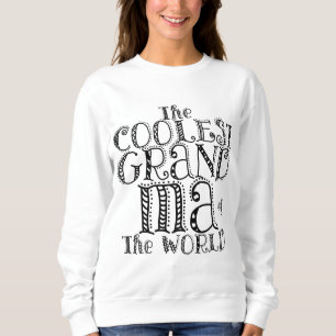 Sweatshirt La grand-mère la plus froide du monde mignonne SWE