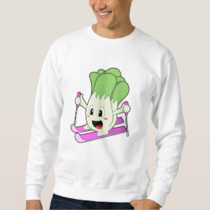 Sweatshirt La laitue comme skieur avec ski