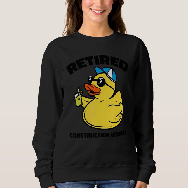 Sweatshirt La légende a pris sa retraite Ouvrier du bâtiment (Devant)
