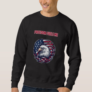 Sweatshirt La liberté alimente mon esprit patriotique Concept