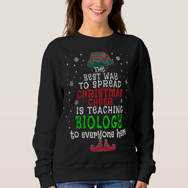 Sweatshirt La Meilleure Façon De Diffuser La Fête De Noël Est (Devant)