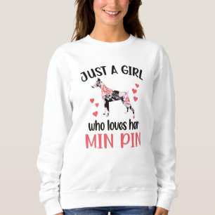 Sweatshirt La Miniature Amoureux des chiens Pinscher Mama