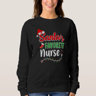 Sweatshirt La nurse préférée du Père Noël Joyeux Noël infirmi