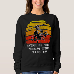 Sweatshirt La Plupart Des Gens Cherchent Leurs Héros J'Ai Le 