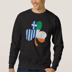 Sweatshirt La Saint-Patrick Drapeau Grec Irlandais Grèce